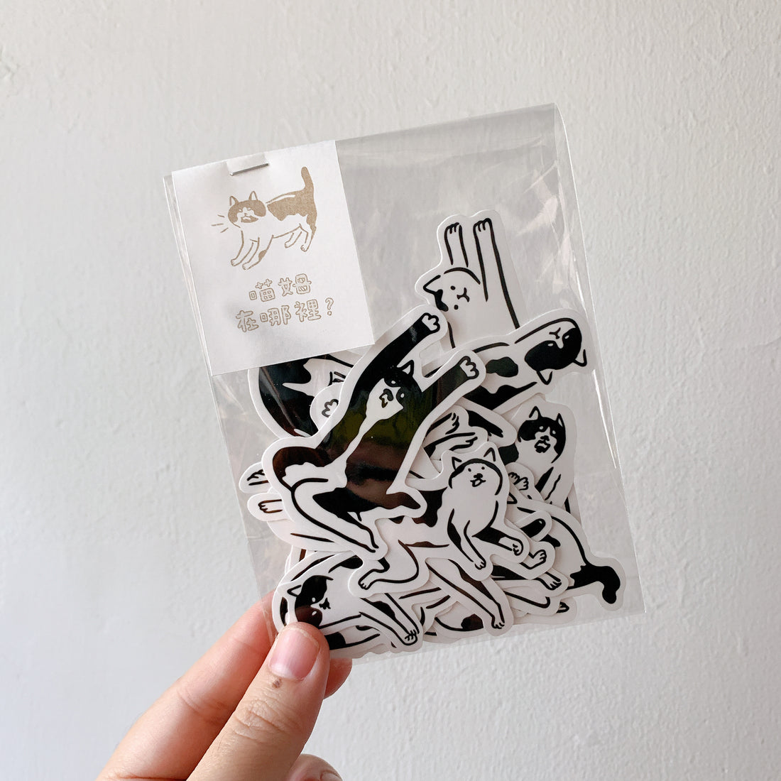 不然你來當小寶｜黑白貓貼紙包