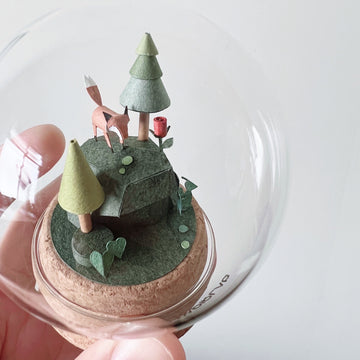 微縮動物場景｜狐狸與玫瑰