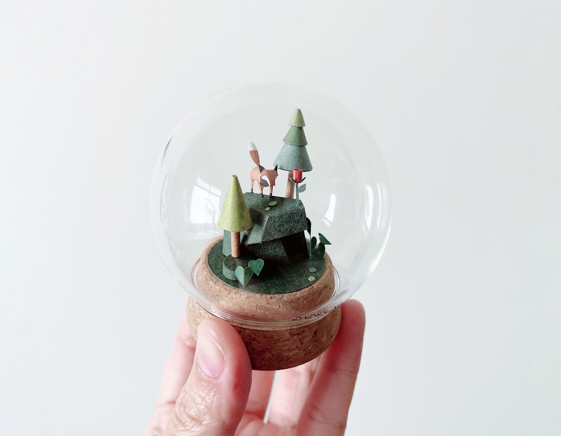 微縮動物場景｜狐狸與玫瑰