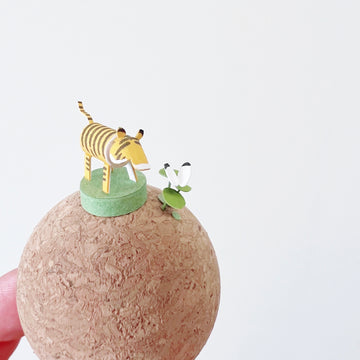 森林動物｜老虎與蝴蝶